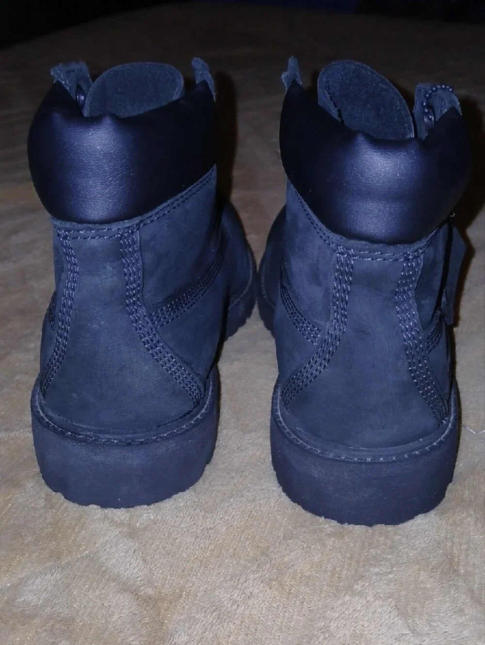 Timberland Youth Black 6 Inch Premium Waterproof Boots Sz: 2.5